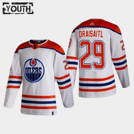 Edmonton Oilers Dresy Leon Draisaitl 29 2020-21 Reverse Retro Authentic - Dětské Edmonton Oilers Dresy Leon Draisaitl 29 2020-21 Reverse Retro Authentic - Dětské